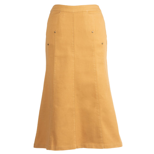 Modest long skirt in Autumn Fall Color or Mustard Yellow