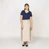 A-line Champagne Pearl Skirt