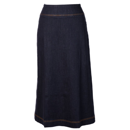 A-line Dark Denim Skirt