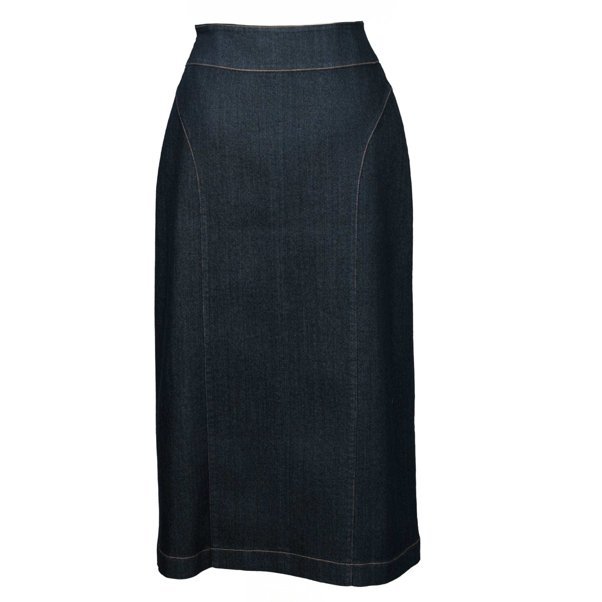 A-line Denim Skirt with Pocket