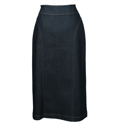 A-line Denim Skirt with Pocket