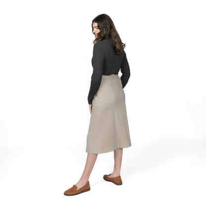Andrea Khaki Skirt