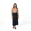 Diagonal Denim Skirt