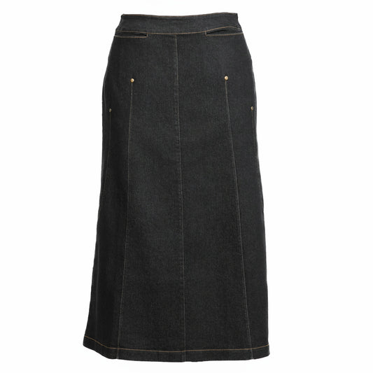 No Ziggy Black Denim Skirt