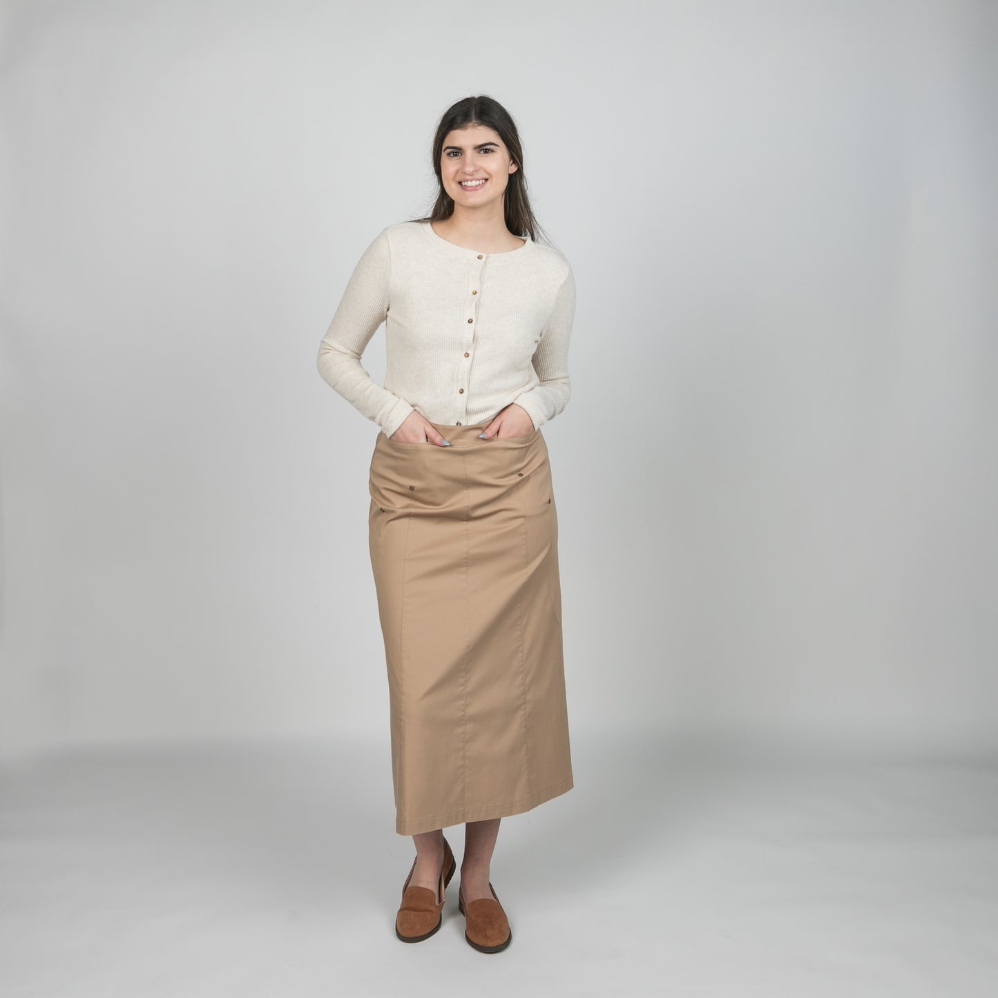 No Ziggy Fawn Khaki Skirt