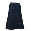 Tiered Denim Skirt with Pockets