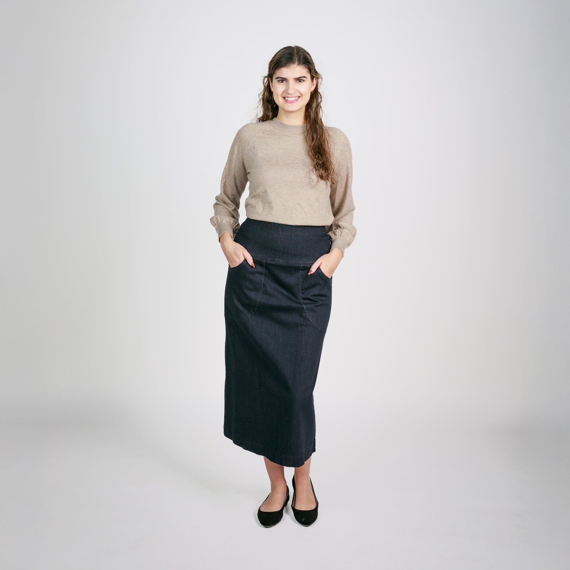 Everyday Comfort Denim Skirt