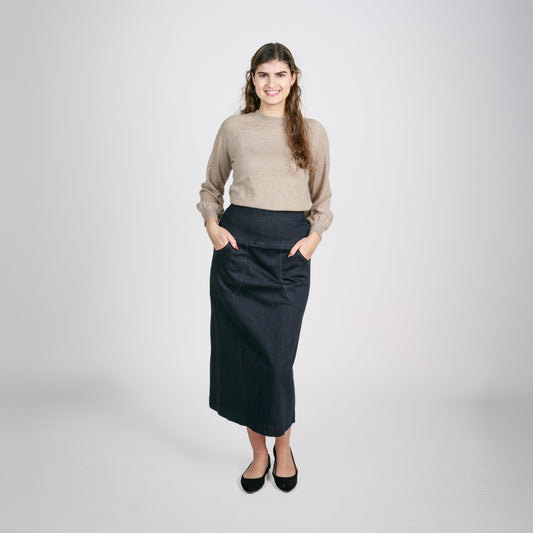 Everyday Comfort Denim Skirt