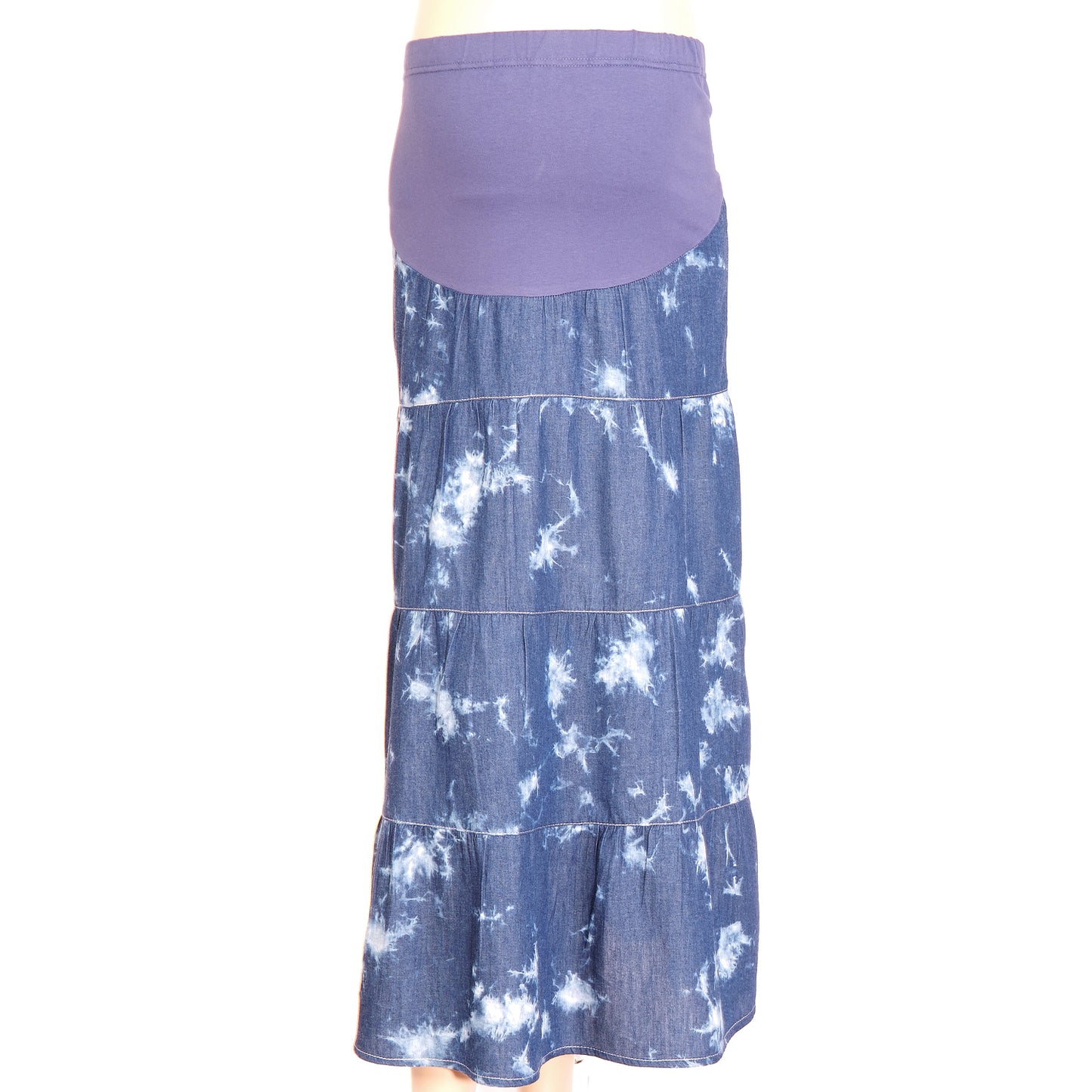 Maternity Skirt Tiered Tie Dye