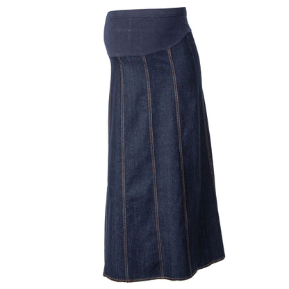 Maternity  Panel Denim Skirt