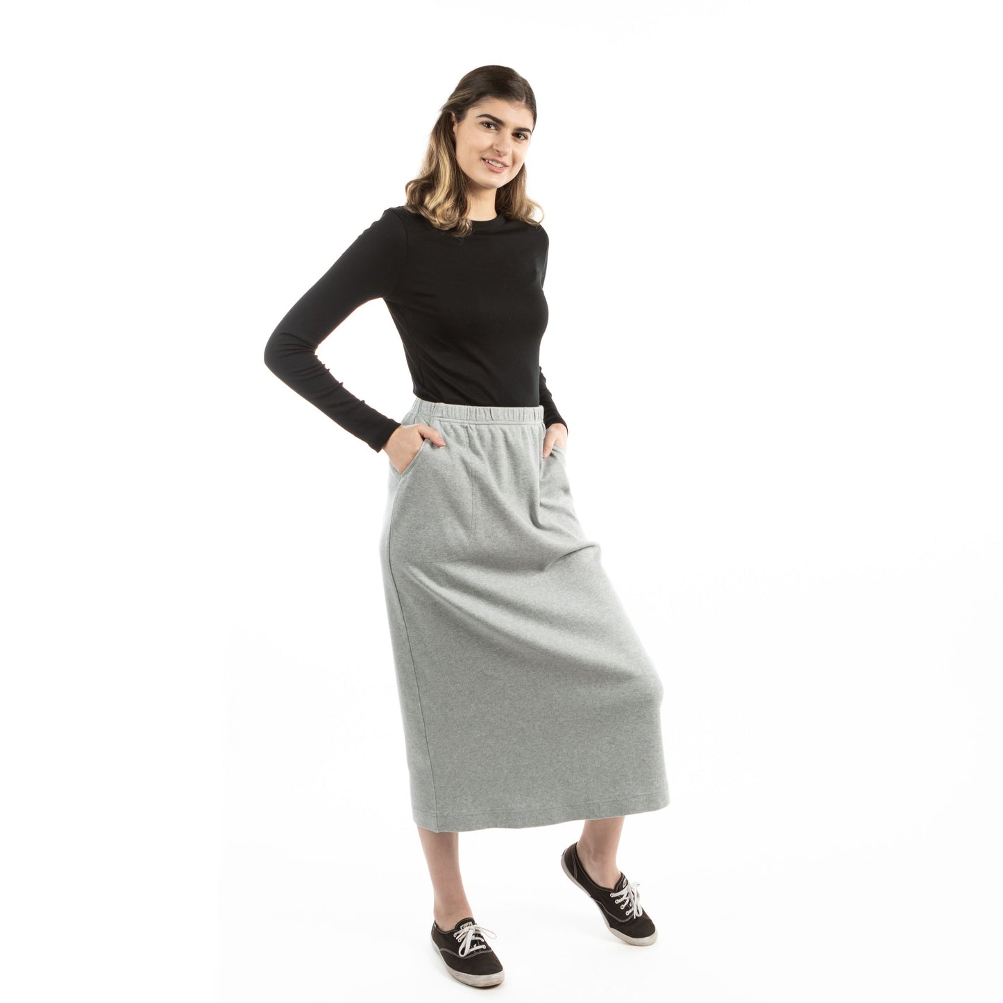 Sporty Comfort Gray Skirt