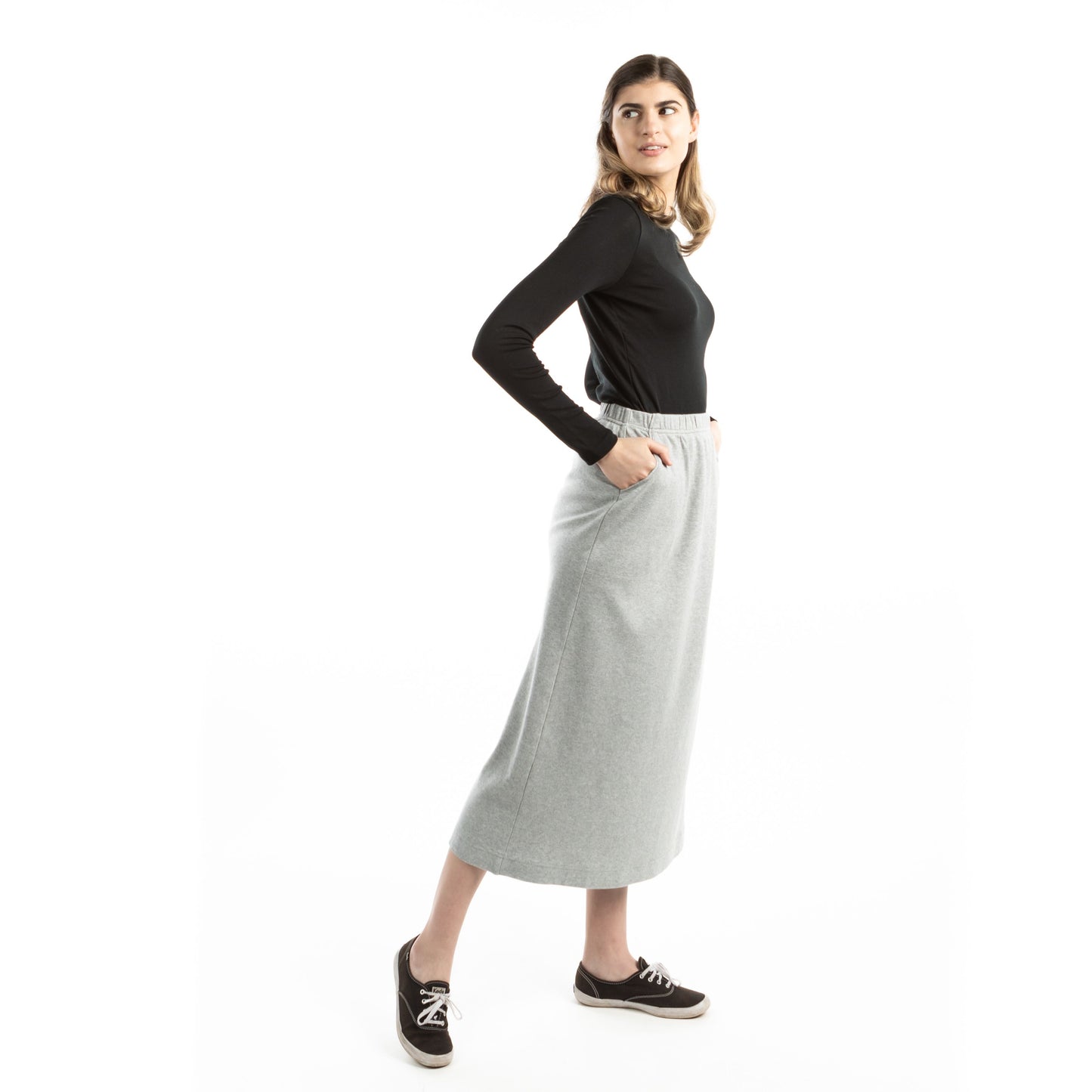 Sporty Comfort Gray Skirt