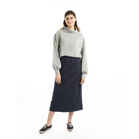 Sporty Comfort Navy Skirt