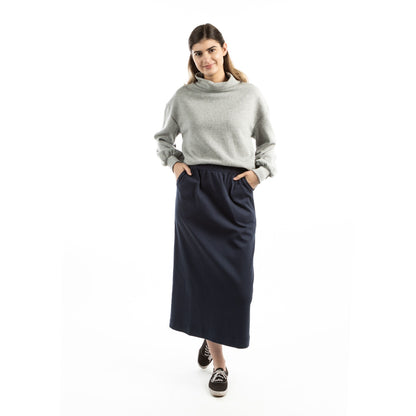 Sporty Comfort Navy Skirt