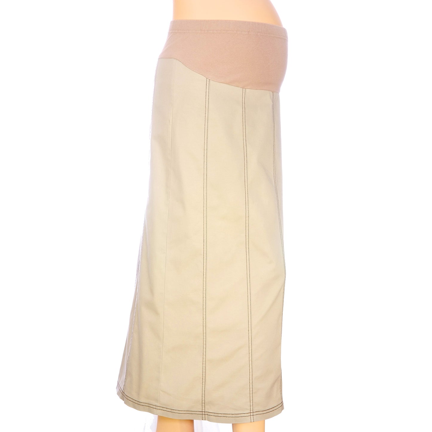 Maternity Panel Khaki Skirt