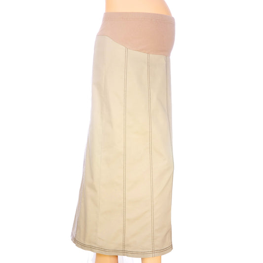 Maternity Panel Khaki Skirt