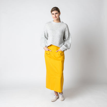 Double Pocket Yellow Skirt