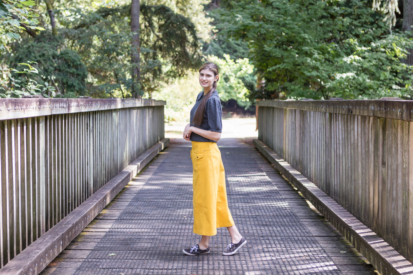 Double Pocket Yellow Skirt