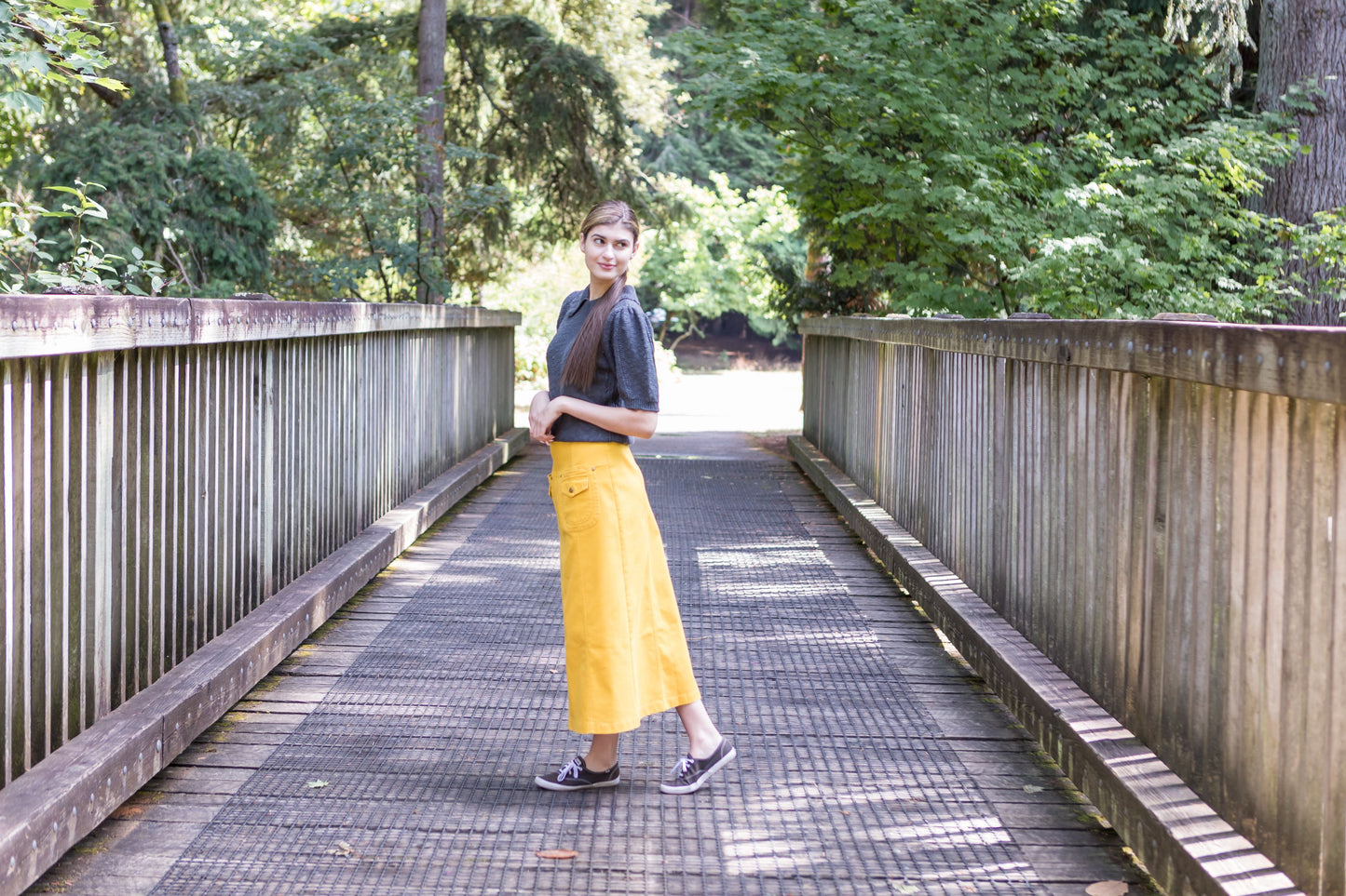 Double Pocket Yellow Skirt