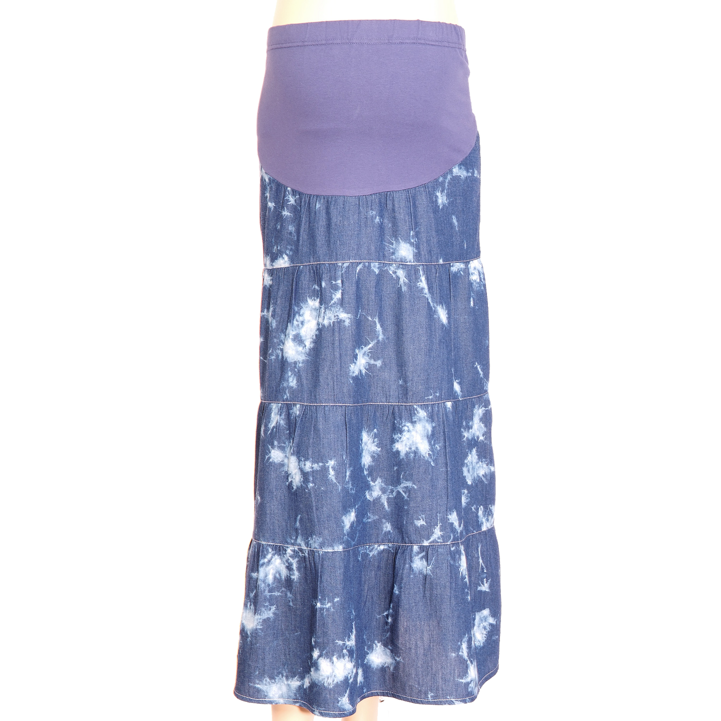 Maternity Skirt Tiered Tie Dye