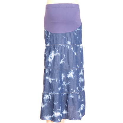 Maternity Skirt Tiered Tie Dye